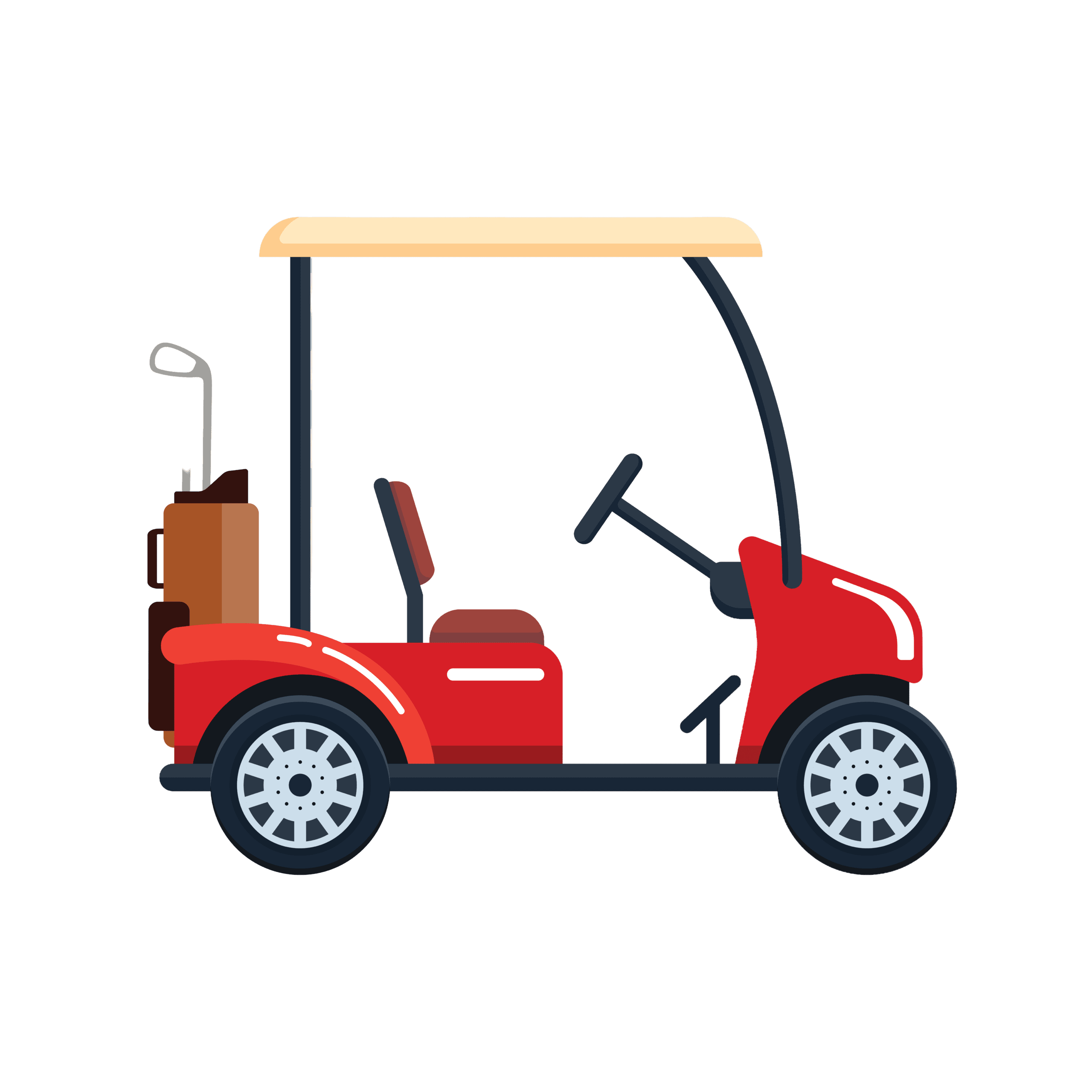 bigstock-Vector-Electric-Golf-Car-With--248926834